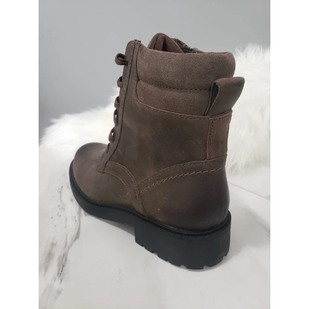 NEW NO BOX SZ 6 Clarks Orinoco 2 Spice Taupe Nubuck BOOTS BOOTIE SIDE ZIP COMBAT